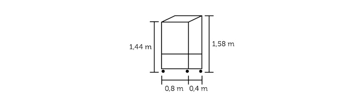 Juliana Gewächshaus Urban City Greenhouse - 0,32 m²