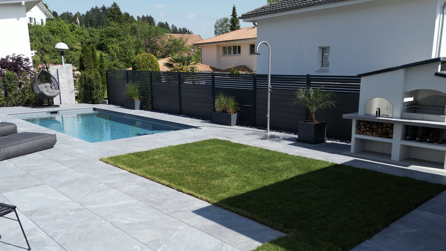 Sichtschutzzaun Fiberdeck