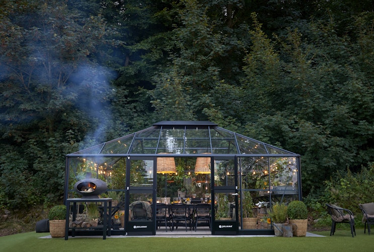 Juliana Gewächshaus Grand Oase Set inkl. Fundamentrahmen - 25,6 m²