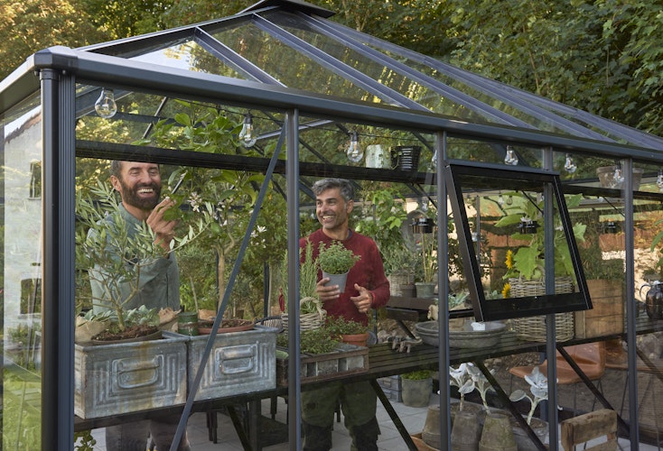 Juliana Gewächshaus Grand Oase Set inkl. Fundamentrahmen - 25,6 m²