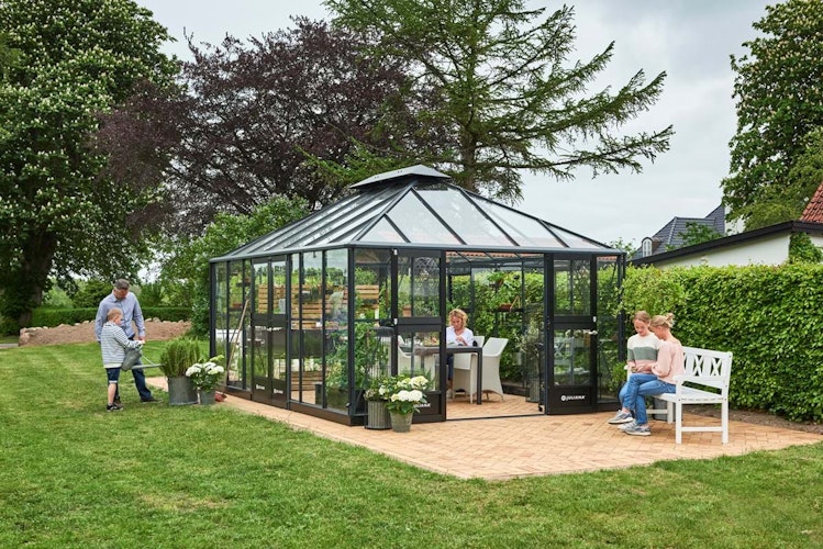Juliana Gewächshaus Grand Oase SET inkl. Fundamentrahmen - 18,8 m²