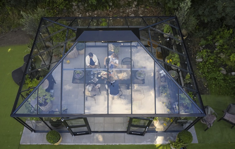 Juliana Gewächshaus Grand Oase Set inkl. Fundamentrahmen - 25,6 m²