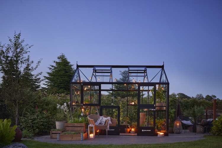 Juliana Gewächshaus Jubii 10,9 m² inkl. gratis Fundamentrahmen und Starterset im Wert von 578 €