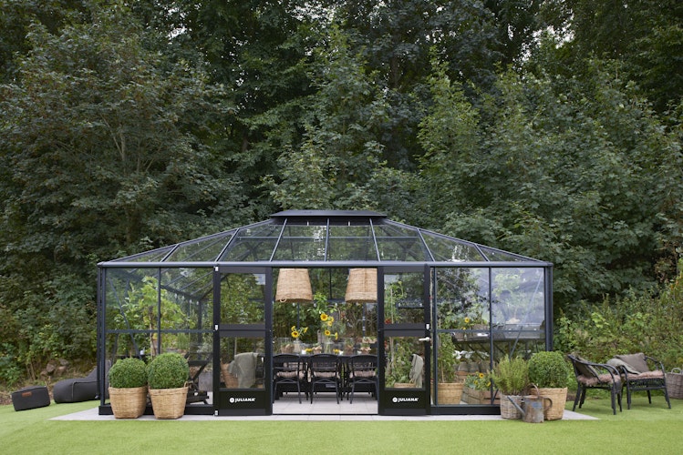 Juliana Gewächshaus Grand Oase Set inkl. Fundamentrahmen - 25,6 m²