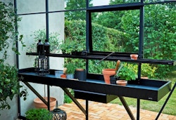 Juliana Alutisch integriert mit Schubade, schwarz, 3 Sektionen