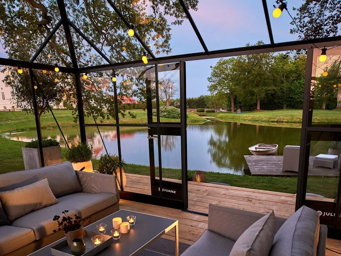 Juliana Gewächshaus Grand Oase SET inkl. Fundamentrahmen - 18,8 m²