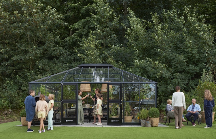 Juliana Gewächshaus Grand Oase Set inkl. Fundamentrahmen - 25,6 m²