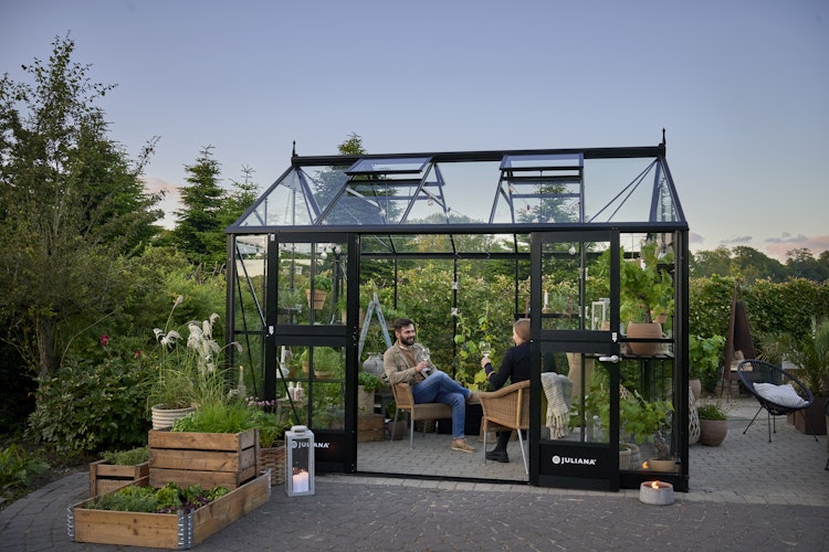 Juliana Gewächshaus Jubii 10,9 m² inkl. gratis Fundamentrahmen und Starterset im Wert von 578 €