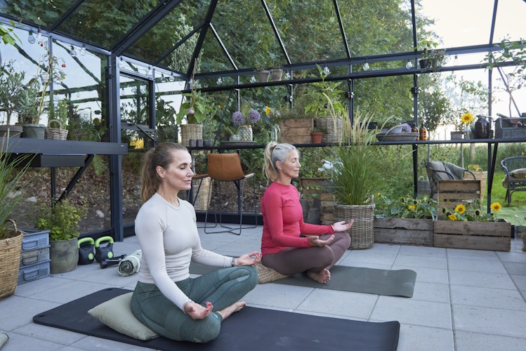 Juliana Gewächshaus Grand Oase Set inkl. Fundamentrahmen - 25,6 m²