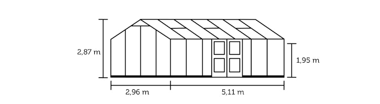 Juliana Gewächshaus Jubii 15,1 m² inkl. gratis Fundamentrahmen und Starterset im Wert von 668 €