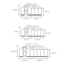 Vorschaubild Juliana Gewächshaus Compact - 5 m² / 6,6 m² / 8,2 m²