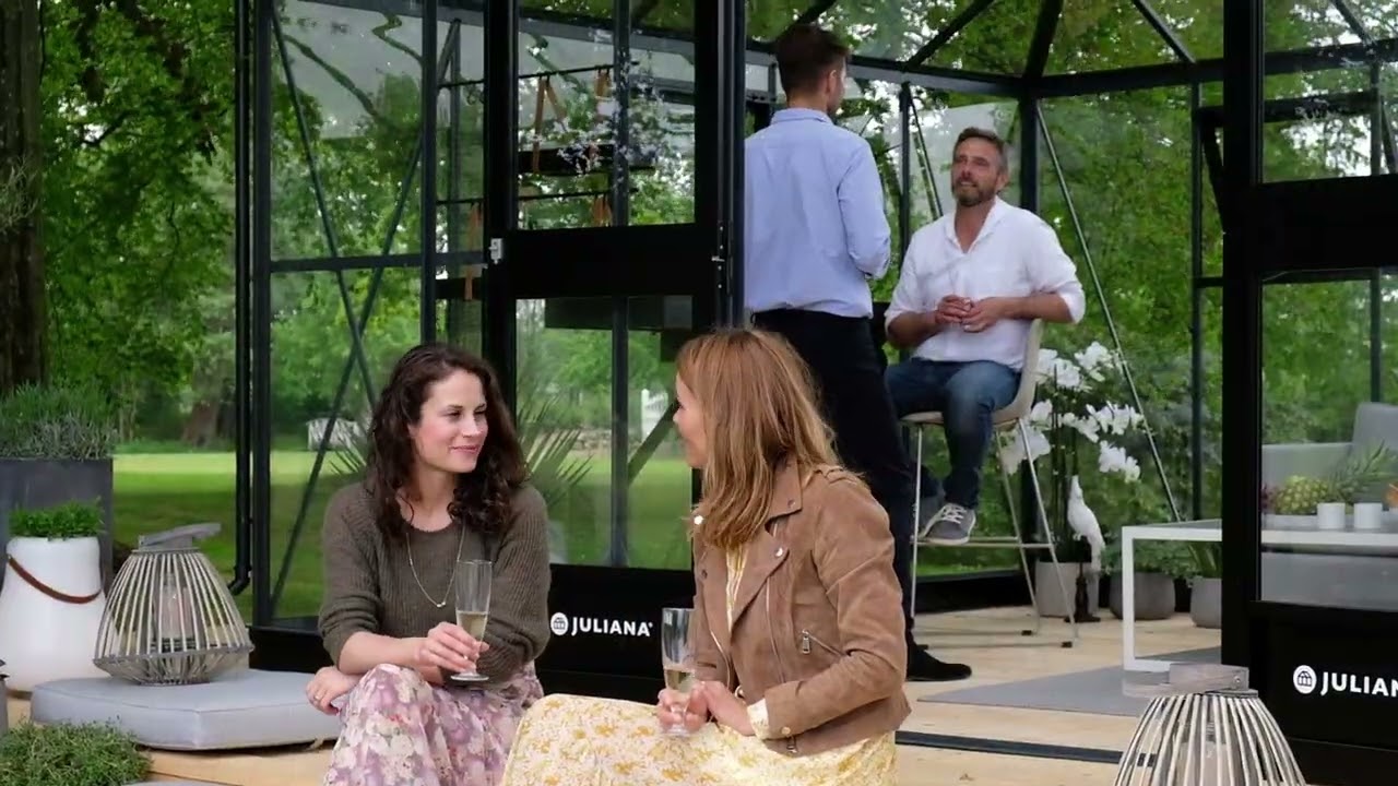 Juliana Gewächshaus Grand Oase SET inkl. Fundamentrahmen - 13 m² 